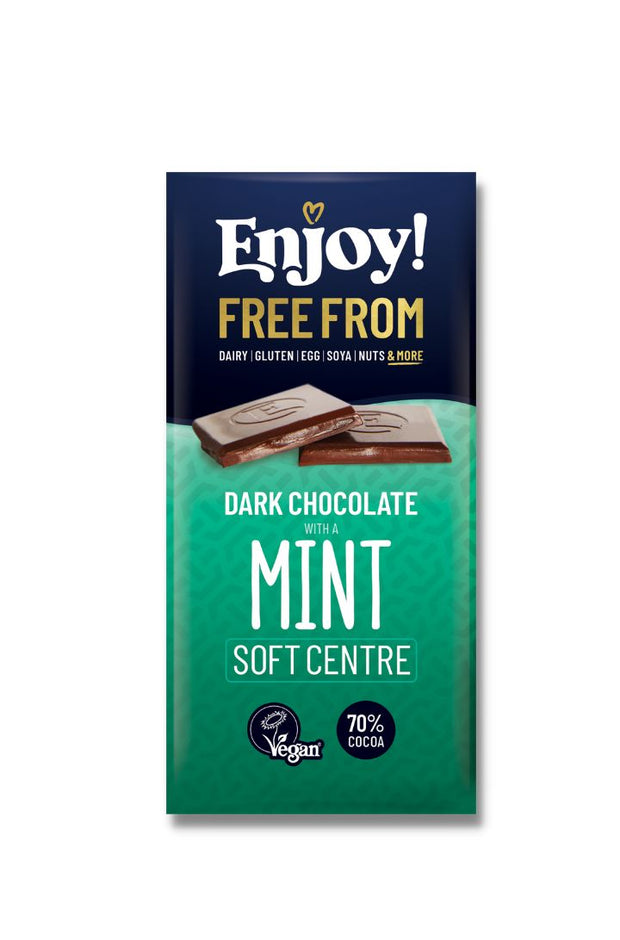 Mint Soft Centre Bars -  Box of Twelve 70g Bars