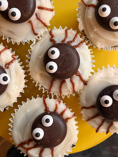 Vegan & Free-From Spider Cupcakes