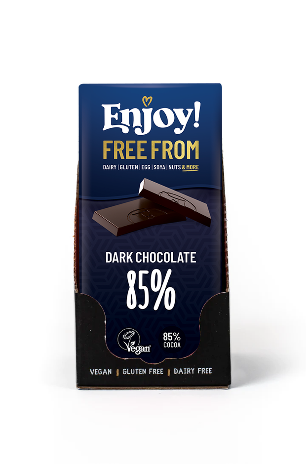 Dark 85% Chocolate Bars- Box of Twelve 70g bars